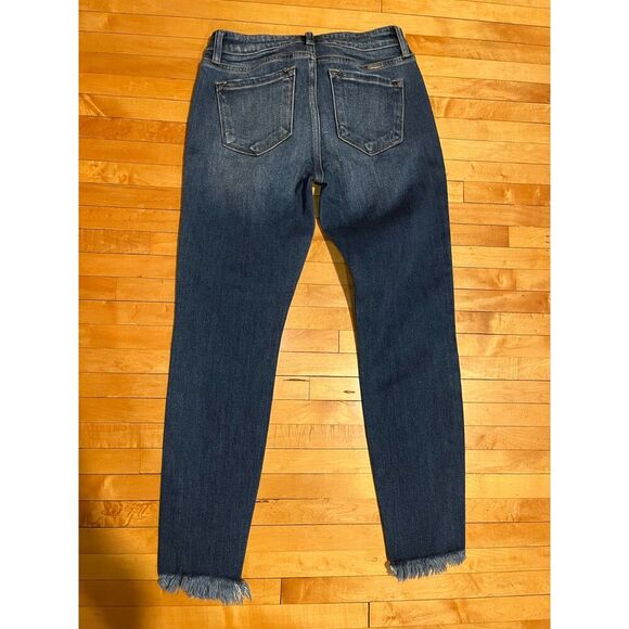 Women's KanCan Raw Hem Skinny Jeans - Picture 3 of 3